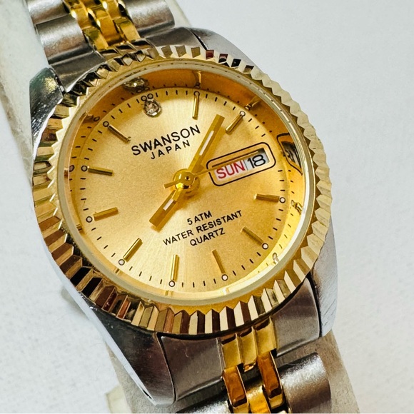 Two-Tone Gold and Silver Women's Watch - Picture 2 of 13